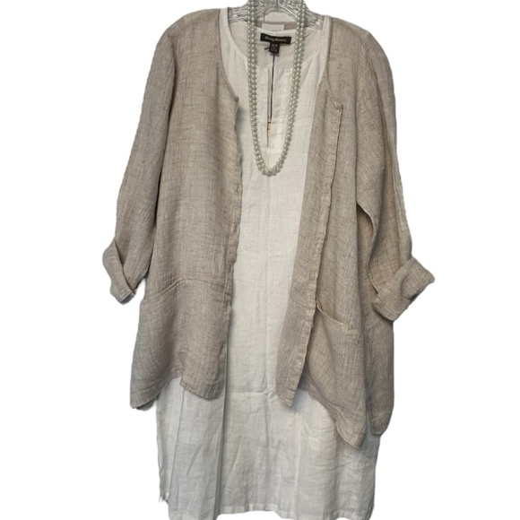 J. Jill 100% linen shirt jacket - Picture 2 of 7